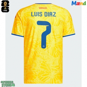 Colombia Luis Diaz #7 Replika Hjemmebanetrøje VM 2026 Kortærmet